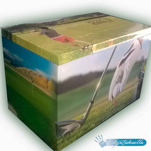 Imagen 2 de 6 de Golf Cofre De Madera Edicion Especial. (15x15x15)