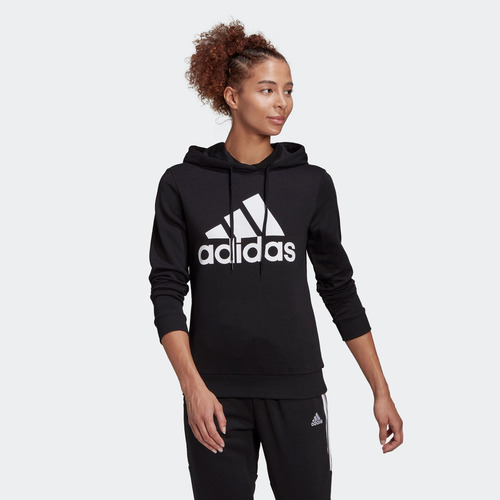 Imagen 4 de 9 de Buzo Con Capucha Essentials Logo Holgado adidas