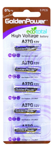 Pila A27 A27g 12v Alcalina P/controles Remotos X1 Pila