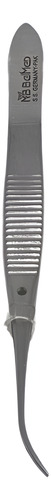 Pinza Graefe Sin Diente Curva 10 Cm Instrumental Belmed