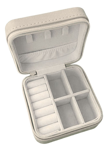 Estuche Organizador Joyas Cuadrado 10cm Joyero Aros