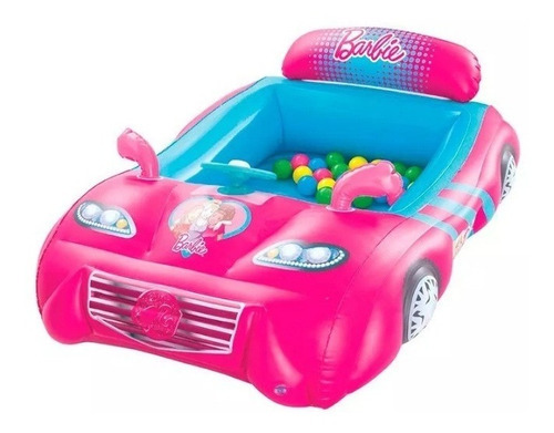 Pelotero Auto Barbie 25 Pelotas Bestway 93207 - Luico