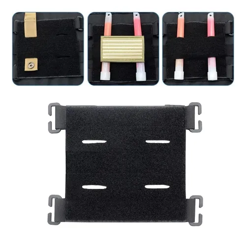 2 Molle Panel Pad Patches Display Board Para Ropa Negro