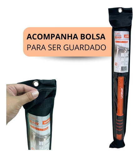 Kit Barra De Porta + Extensor 1 Via E Mini Band Super Forte