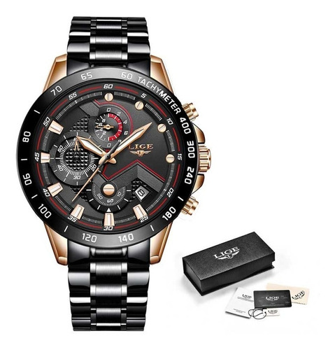 Reloj En Acero Inoxidable Para Hombre Lige Con Cronografo