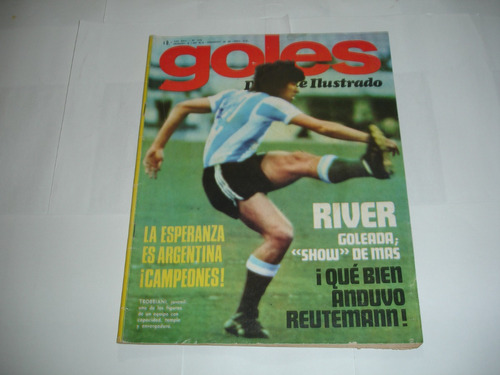 Revista Goles 1376 Póster Boca- River 5 Chaca 0 Excelente!! 