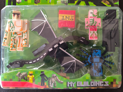 Muñecos Minecraft My World Buildings Blister X 6 Pz