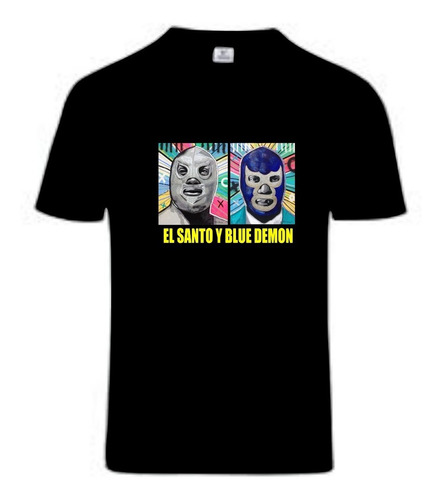 Playera Santo Y Blue Demon Jm Mod.03 Premium Lucha Libre