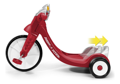 Triciclo Para Niños Radio Flyer Con Luces Y Sonidos 2-5 Años Color Rojo