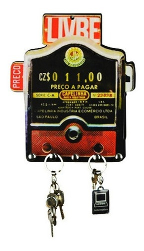 Porta Chave Taximetro Antigo Vintage Retro Decoração Parede