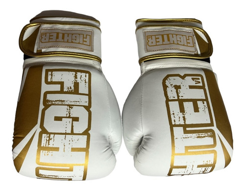 Guantes De Box Voit Fighter Blancos 14 Onzas