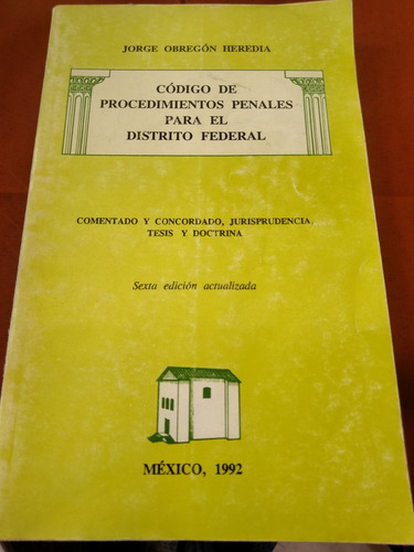 Código De Procedimientos Penales Para El Df A2 (Usado)