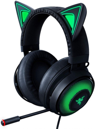 Imagen 1 de 6 de Auricular Gamer Razer Kraken Kitty Black Edition Usb Rgb