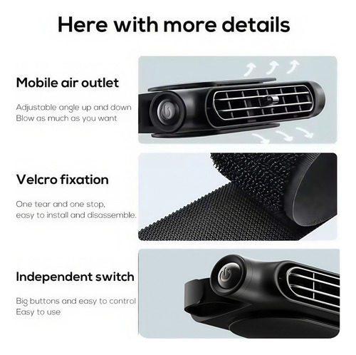 Ventilador De Assento De Carro Portátil