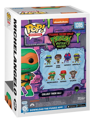 Funko Pop Michelangelo Tortugas Ninja Tmnt #1395 Original