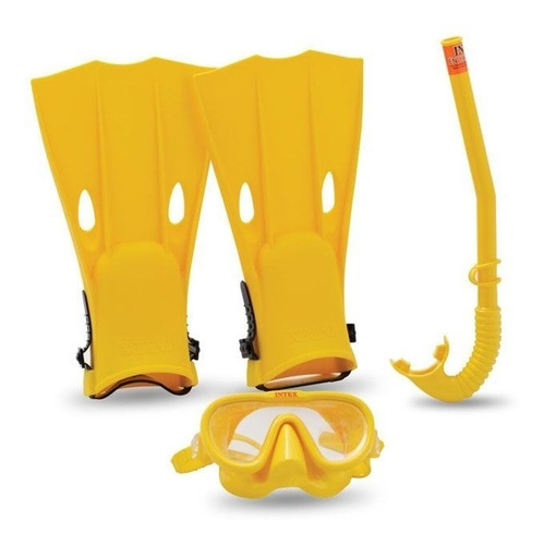 Imagen 3 de 7 de Set Mascara Patas Y Snorkel Intex