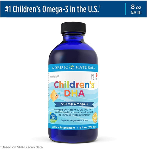 Nordic Naturals Childrens Dha Omega 3 237 Ml Sabor Fresa