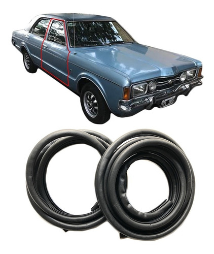 Burletes 2 Puertas Delanteras Ford Taunus Glx 75/80 Silvaflx