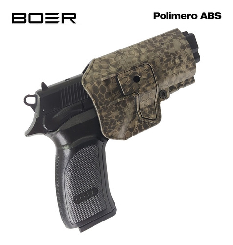 Imagen 6 de 10 de Funda Pistolera Porta Cargador Doble Porta Esposas Boer