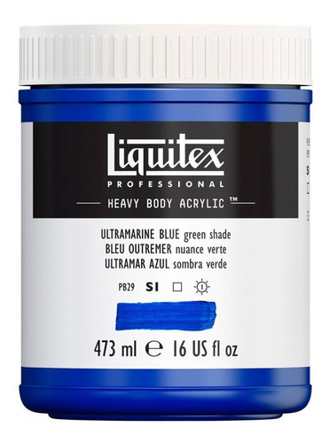 Tinta Acrílica Liquitex Heavy Body 380 Ultramarine Bl 473ml