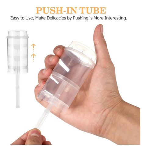 Doitool 50pcs Push Push Push Recipientes Con Tapa Pastel Pap