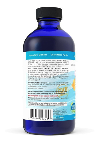 Nordic Naturals -children's Dha 530 Mg/ 237 Ml (omega Niños)