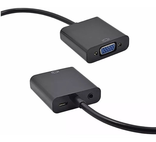 Cable Adaptador Conversor Hdmi A Vga Con Audio Fact A Y B