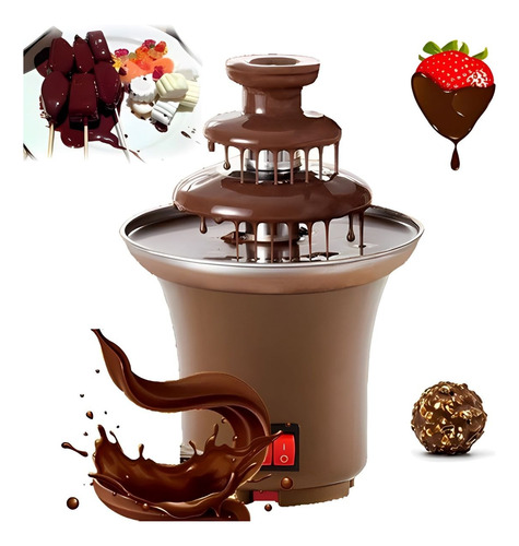 Fonte Cascata De Chocolate Derretido Eletrico Fondue