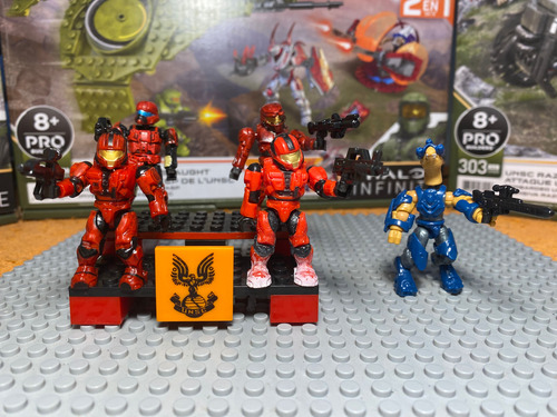 Megabloks Mega Construx Halo Covenant Vs Unsc (40) 1 Halo (Usado)