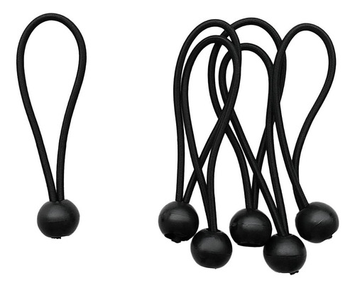 2 Cuerda Elástica Para Toldo De Lona Negro 5 Pulgadas