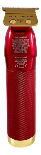 Máquina de acabado Babyliss Skeleton Redfx Bivolt