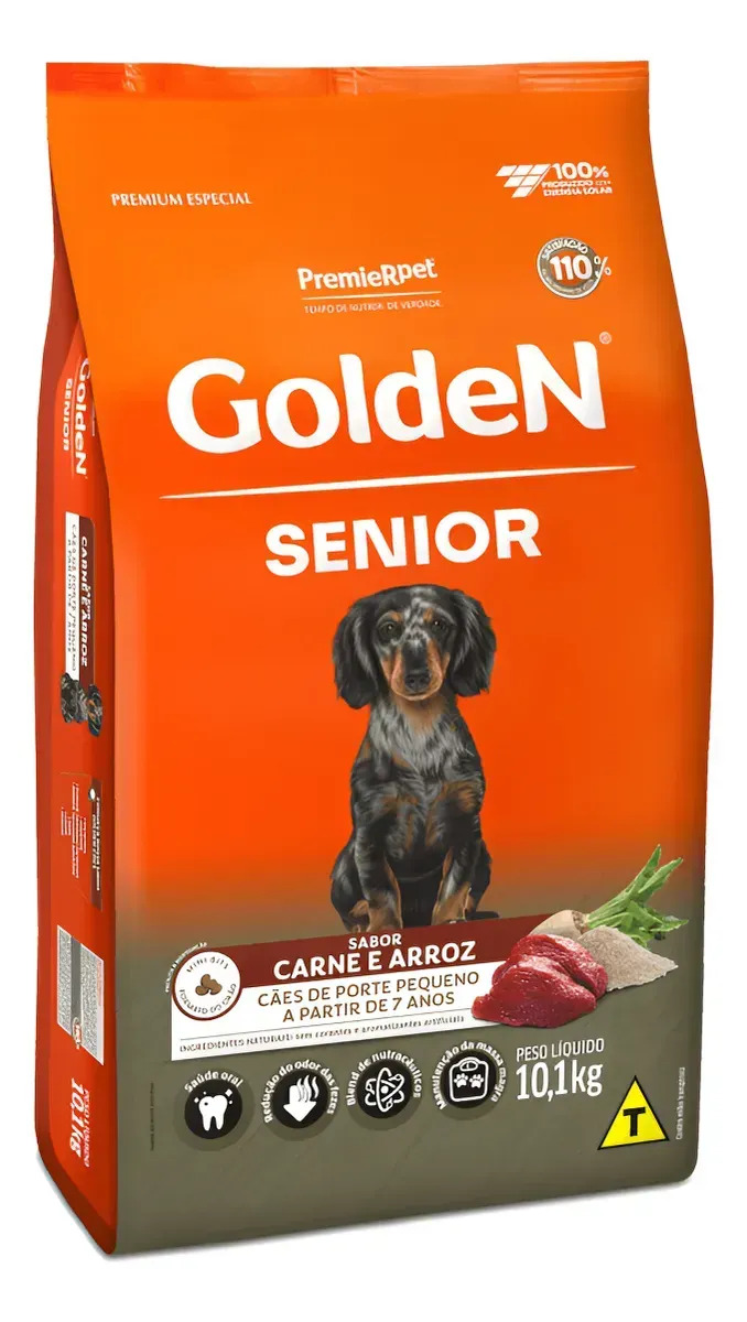Ração Golden Premium Especial Sênior Cão Pequeno Porte 10Kg