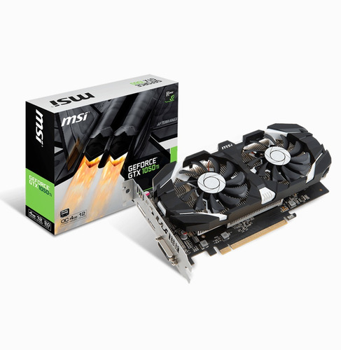 Imagen 1 de 7 de Placa De Video Msi Geforce Gtx 1050ti Gt 4gb Oc Dual Fan