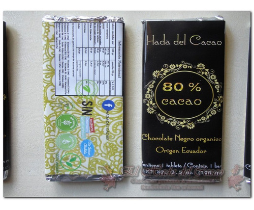 2 Chocolate (200gr) 80% Cacao Diabetico Celiacos Keto Vegan