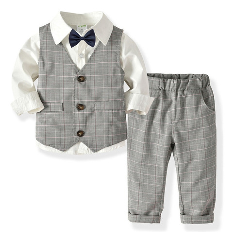 Conjunto Formal Traje Niño Bebe Fiesta Cumple 1,2,3,4 Añ [u]