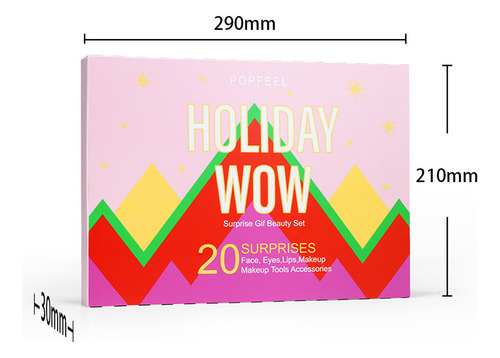 Ferramentas De Maquiagem Para Calendário Do Advento De Natal