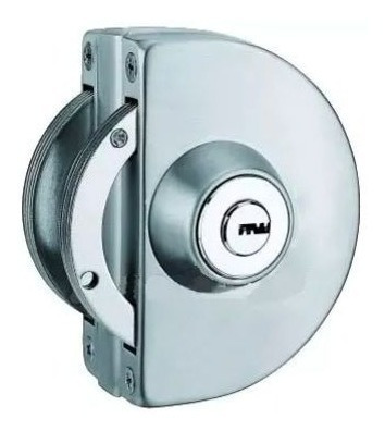Imagen 3 de 7 de Cerrojo Cerradura Puerta Blindex Puerta Vidrio Llave Computa