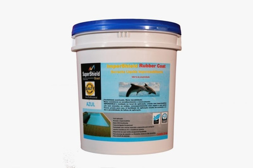 Tinta Impermeável Para Piscina Impershield Azul 18 Kg