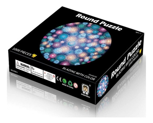 Puzzle Circular 1000 Piezas Modelo Fuego Artificiales