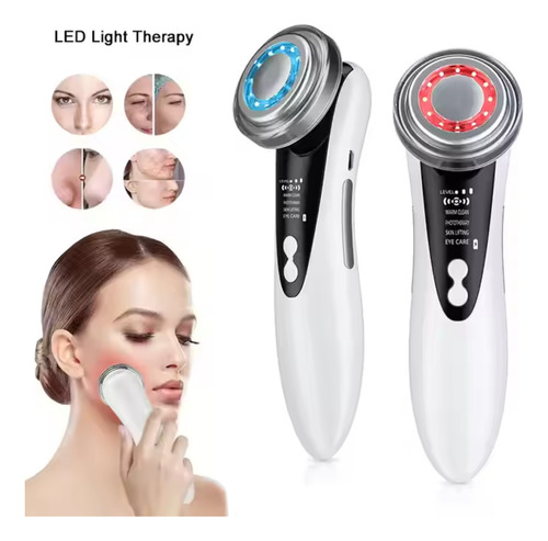 Masajeador Facial Fototerapia Recargable Rejuvenecimiento Todo Tipo De Piel Día/noche