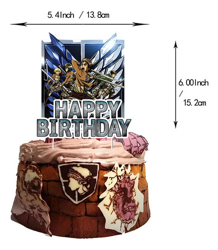 Globos De Cumpleaños Decoración Attack On Titan Temática
