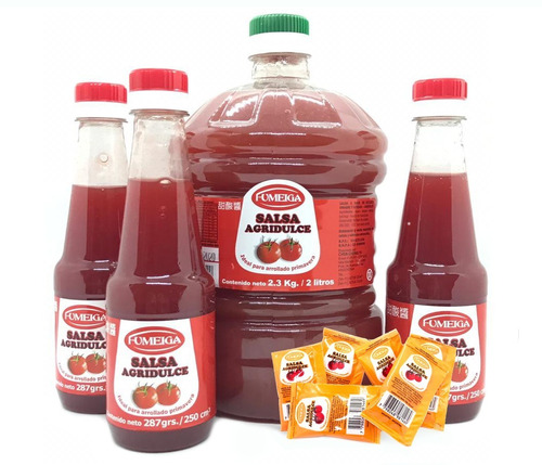 Imagen 2 de 2 de Pack 6u Salsa Fumeiga Agridulce X 2 Lts + Envio!!