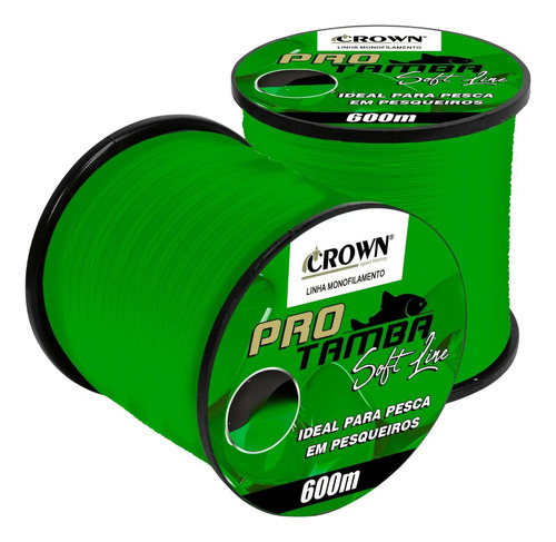 Linha Pro Tamba 0,33mm Mono Soft Pesca Baixa Memória 600m Cor Green