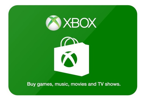 Gift Cards Xbox Tarjetas De Regalo Cualquier Valor Códigos