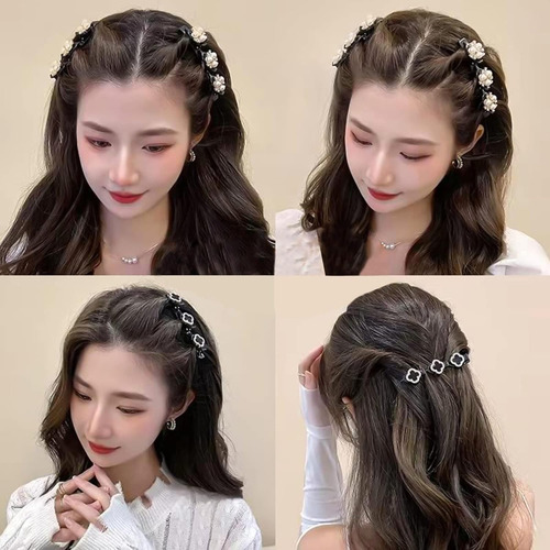 12 Horquillas Para El Cabello Con Flor Pequeñas
