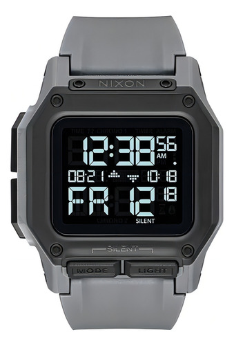 Relógio masculino Nixon Regulus All Gunmetal A1180-632 cinza