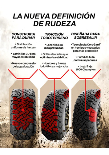 Kit 2 Llantas Lt265/70r17 Bfg All Terrain Ta Ko3 123/120s