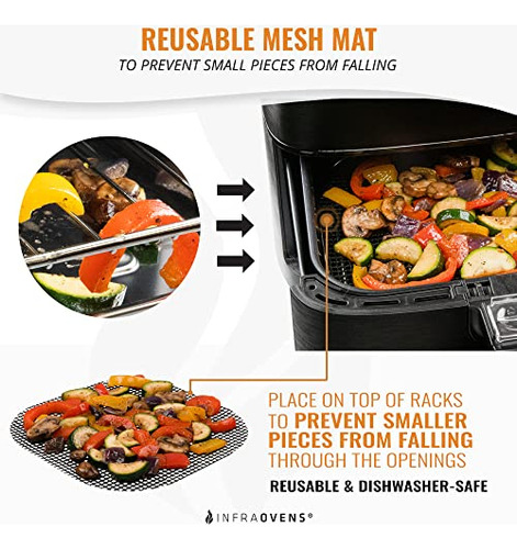 Juego De 3 Forros Para Freidora Air Fryer Con Tapete De Sili