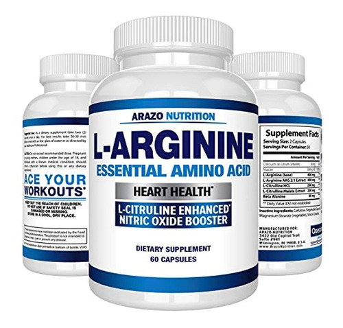 Premium L Arginina  1340 mg Óxido Nítrico Booster Con L-cit