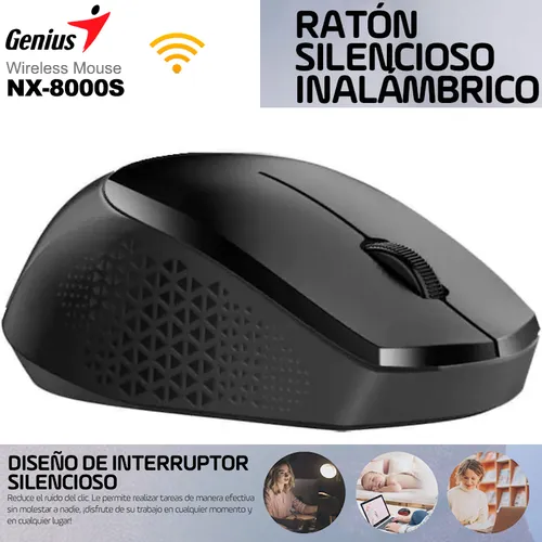 Mouse Inalambrico Genius Nx-8000s Negro Tranza